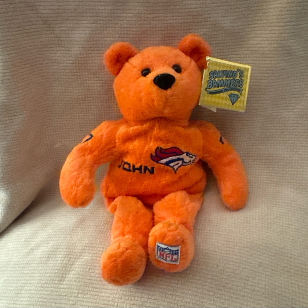 Vintage John Elway- NFL Bammer Diamond Collection Bear‎